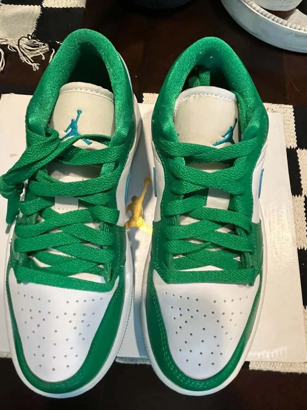 Air Jordan 1 Low WMNS Lucky Green Aquatone DC0774-304